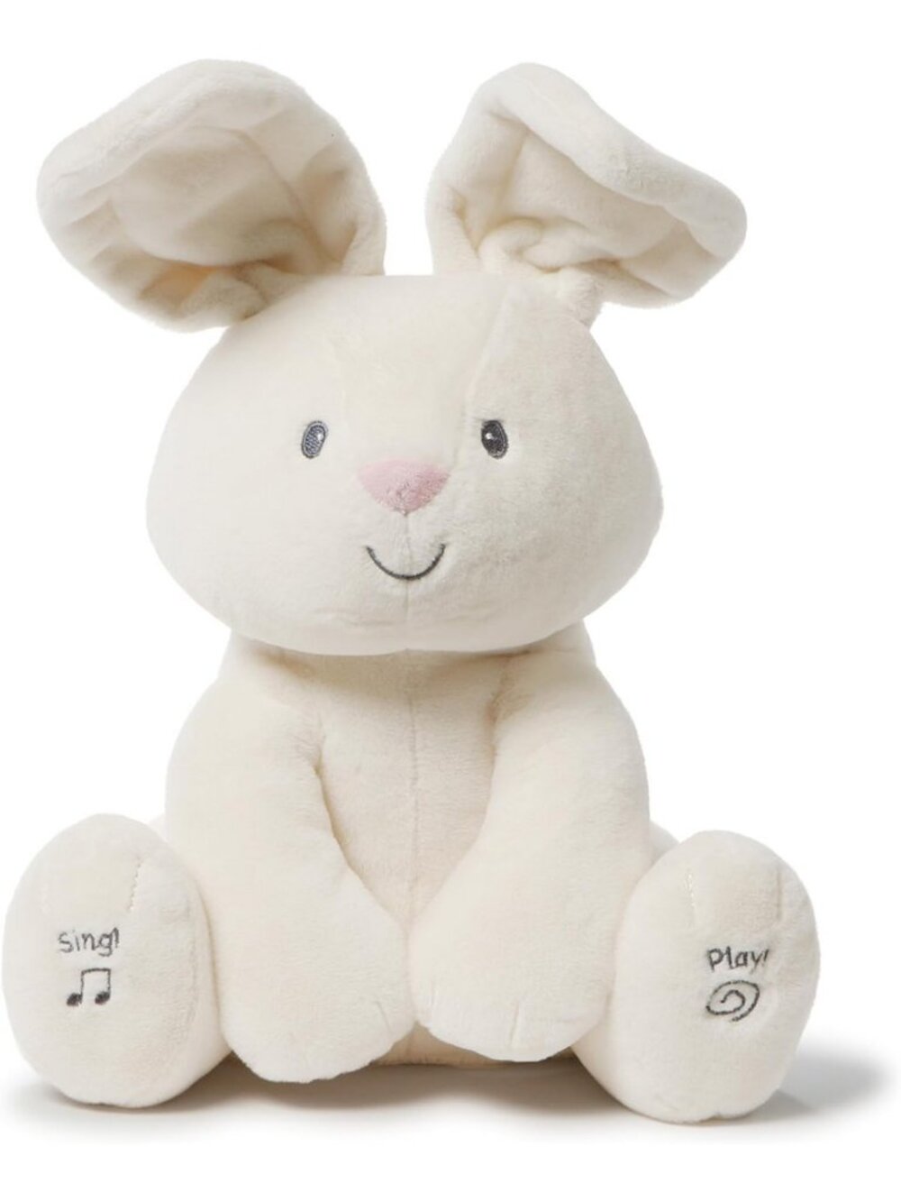 Interactive 12-Inch Musical Bunny Toy for Babies - Soft Plush & Engaging Fun